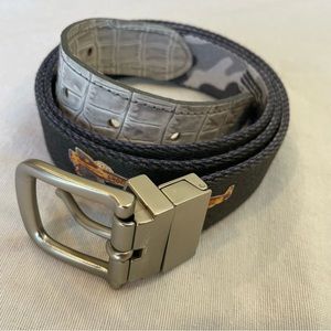 Mens Doc Murphy Scotland Run Golf Club Reversible Buckle Band Belt Size 38 ⛳️